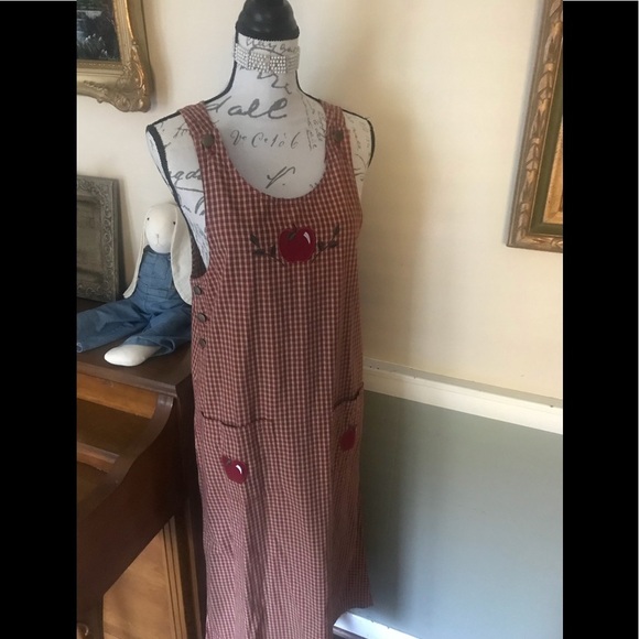 ❤️Women’s Petite Apple Gingham Dress S/P‼️FINAL SALE - Picture 6 of 7
